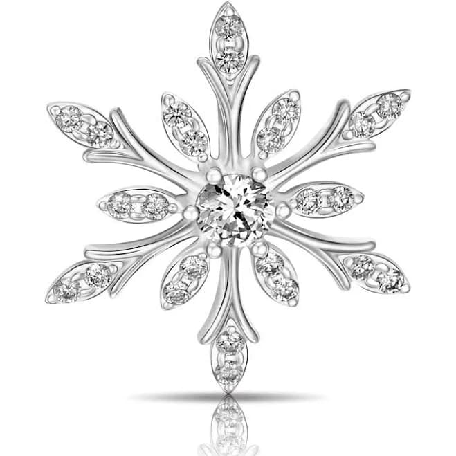 Sterling Silver Snowflake Pendant