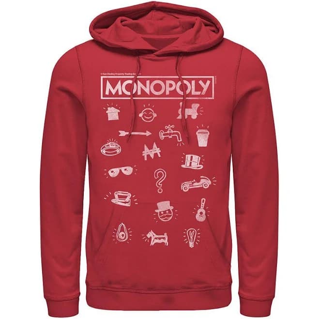 Monopoly Pieces Icon Stack Hoodie