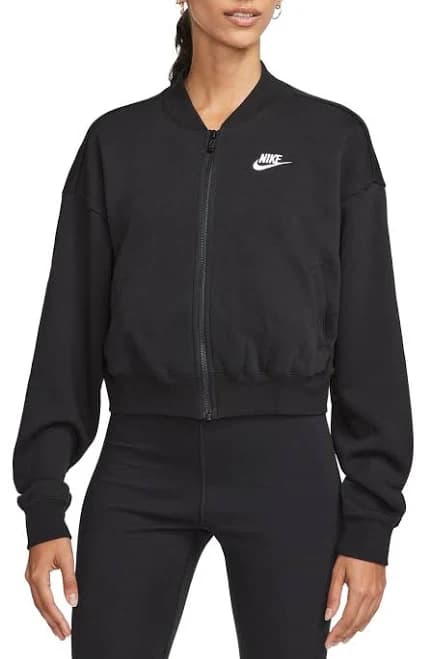 Nike Women's Club Fleece Crop Full Zip Jacket