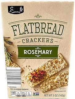 Rosemary Flatbread Crackers, Non-GMO,Savoritz 5oz/142g – Pack of 1