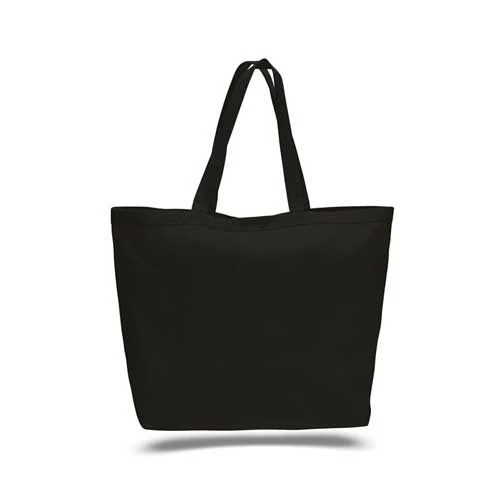 Custom Printed Heavy Canvas Big Tote Bag in Black | Cotton | Bagmasters