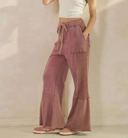 Vintage Washed Flared Pants