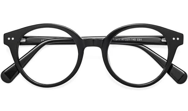 Narrow Thick Acetate Round Glasses