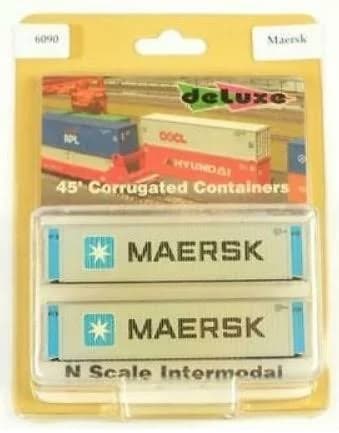 Deluxe Innovations 6090 N Maersk 45' Corrugated Containers (Pack of 2)