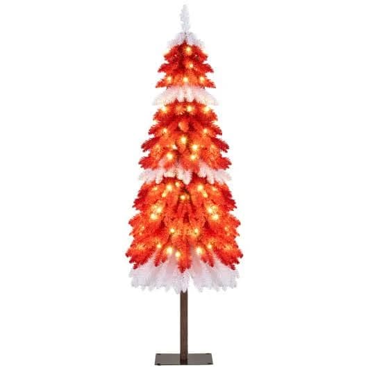 Costway 5 ft Pre-Lit Artificial Christmas Tree