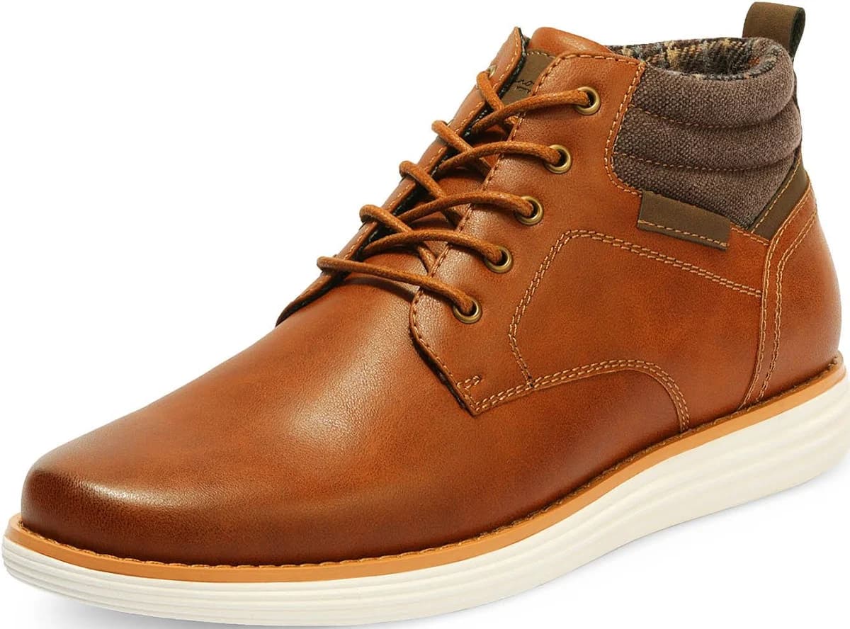Men s Bruno Marc Mid Top Chukka Sneaker Lace Up Dress Boot