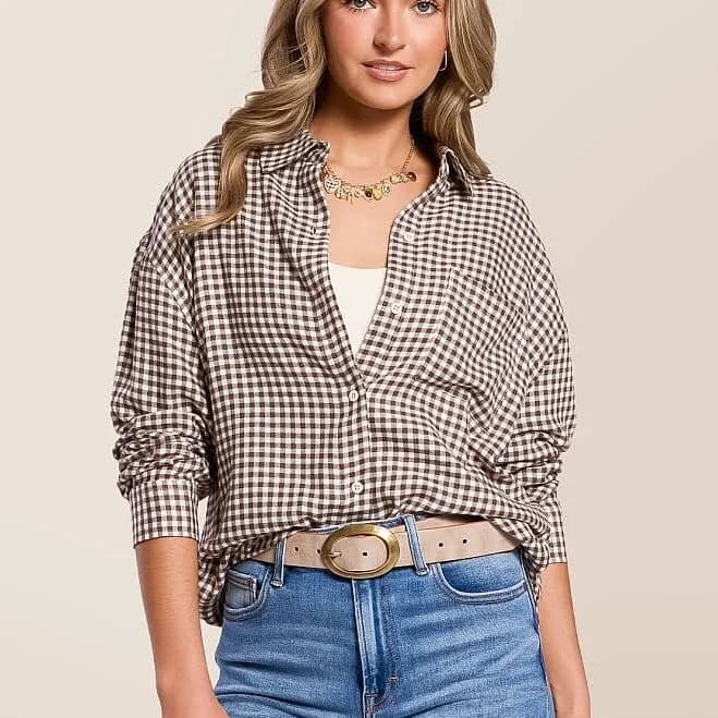 Z Supply Women's Rayon River Plaid Shirt
