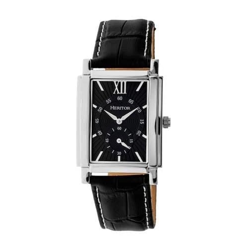 Heritor Men's Frederick Automatic Leather-Band Watch