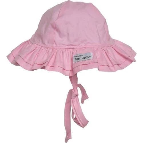Flap Happy Baby Double Ruffle Sun Hat-UPF 50+