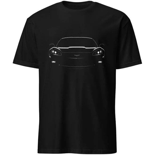 Vette Headlights C6 Corvette Front View T-Shirt
