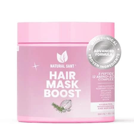Natural Sant Hydrating Hair Mask Onion, Argan Oil, Biotin & Collagen Deep Nourish Treatment, Size: 10.1 fl oz