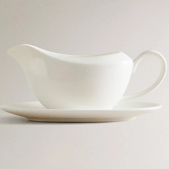 Zara Home Bone China Gravy Boat