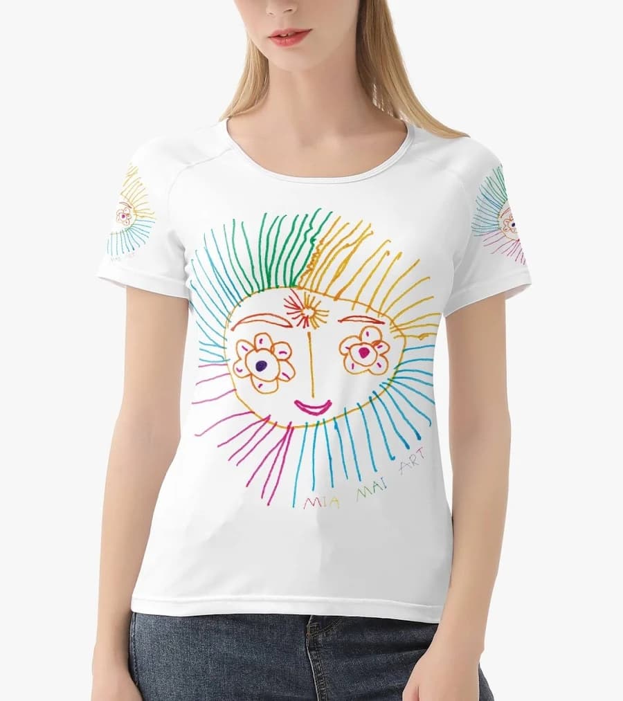 Women's Sun Drawing T-Shirt