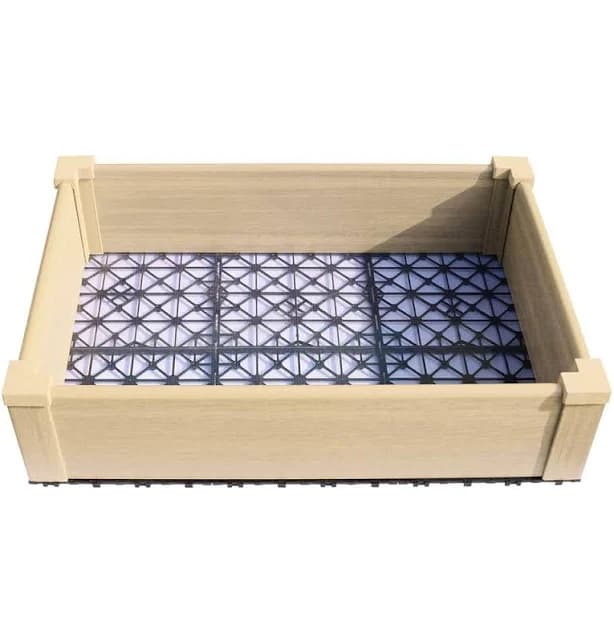 NewTechWood Composite Lumber Patio Raised Garden Bed Kit