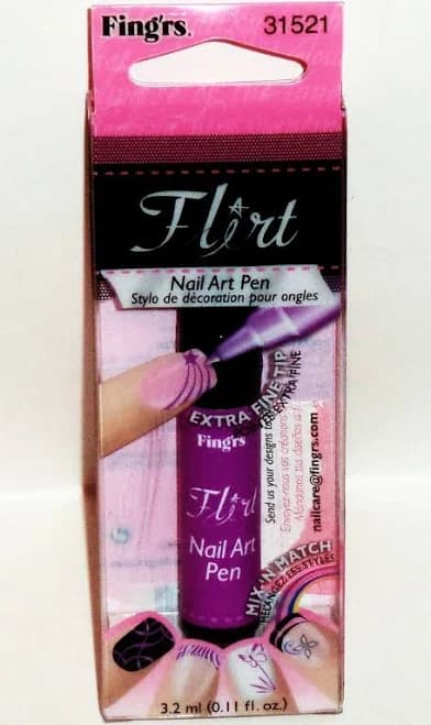 Fingrs Flirt Nail Art Pen Extra Fine Tip Mix N Match Violet 31521 Nip