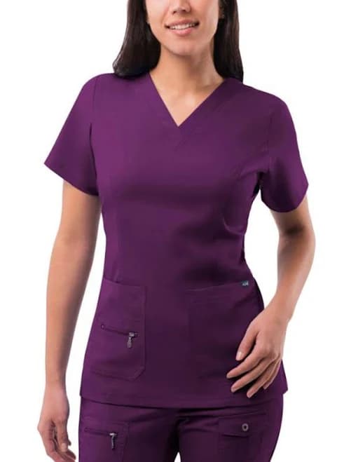 Adar Women's Elevated V-Neck Scrub Top
