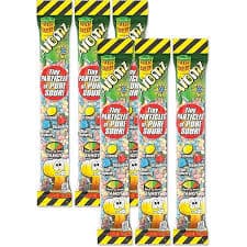 Amazon.com : TOXIC WASTE - Sour Smog Balls - Crunchy & Chewy Sour Balls - Lime, Cherry, Strawberry, Lemon, Blue Raspberry, & Grape Flavors - 4 oz. Coin Banks - 3-Pack : Grocery & Gourmet Food