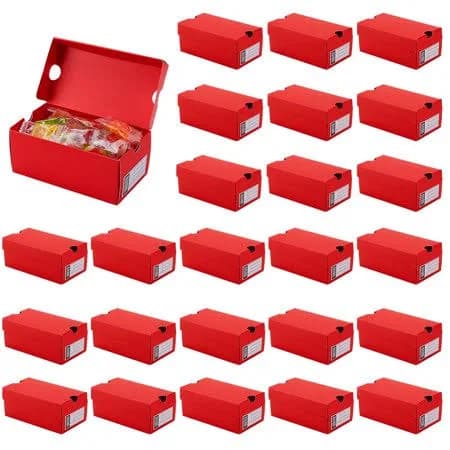 24pcs Mini Sneaker Boxes, Red