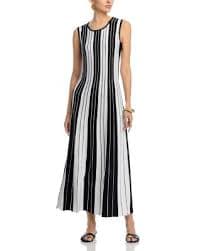 Misook Fit And Flare Striped Maxi Dress | Bloomingdale's