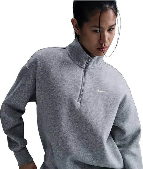 Nike Women's Sportswear Phoenix Fleece Oversized 1/4-Zip Long Sweatshirt