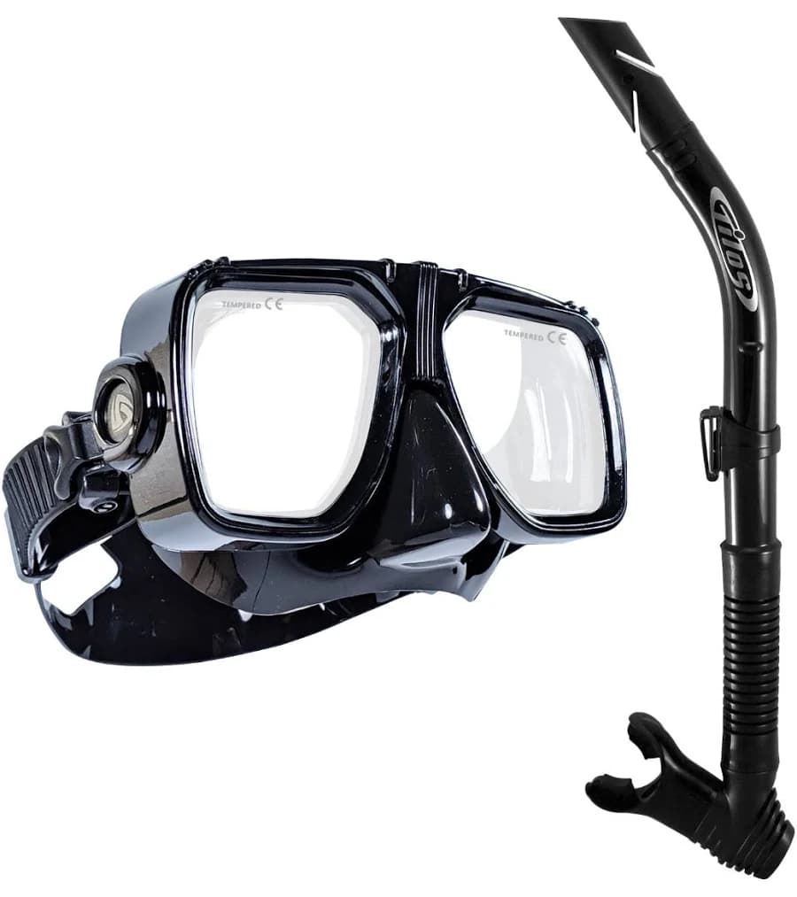 Universal Mask with Splash Snorkel Combo Set