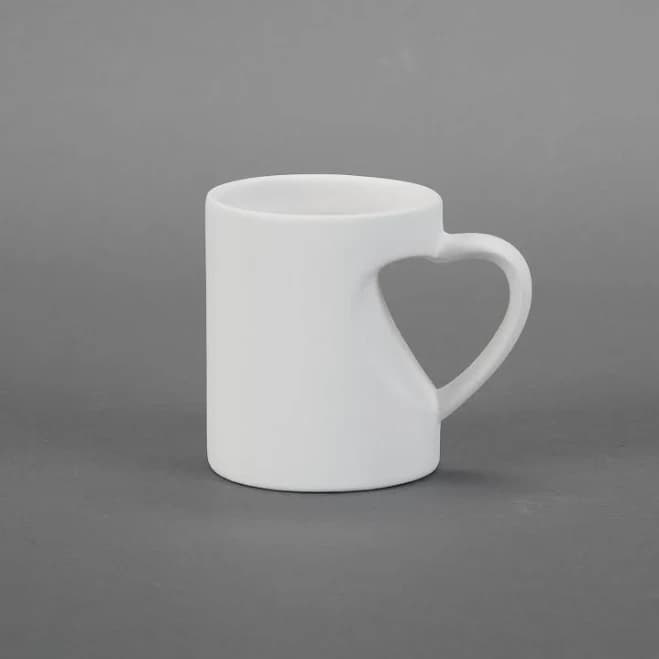 Duncan Small Heart Mug Bisque