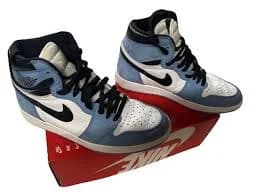 nike air force 1 high tops mens Blue White Black