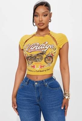 Fashion Nova Cropped Baby Tee