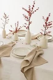 Creamy bud vases