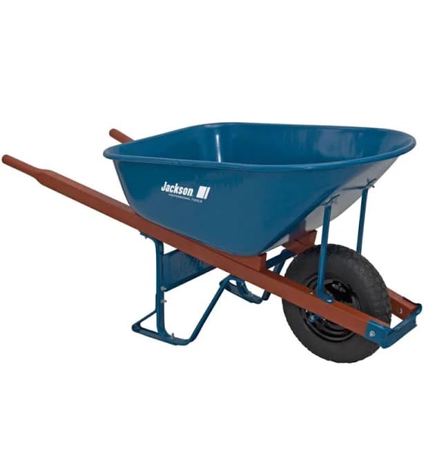 Jackson M6FFKB 6 Cu. ft. Heavy Gauge Seamless Steel Wheelbarrow