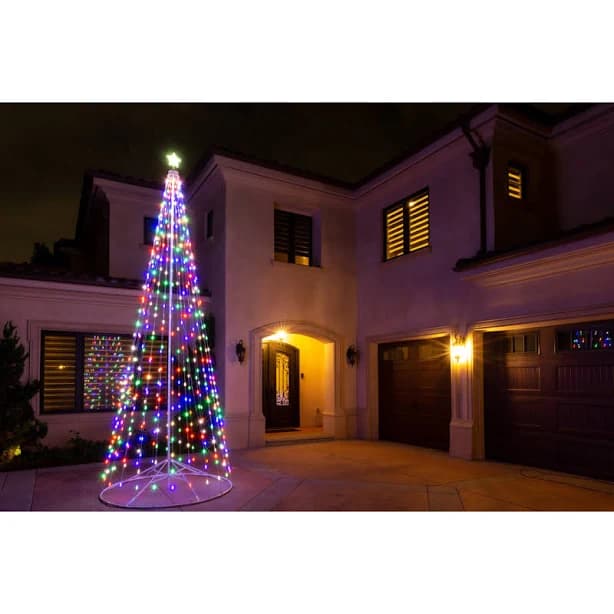 HomeBrite Solar Outdoor LED Cone Tree