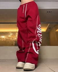 Street Letter Print Loose Sweatpants