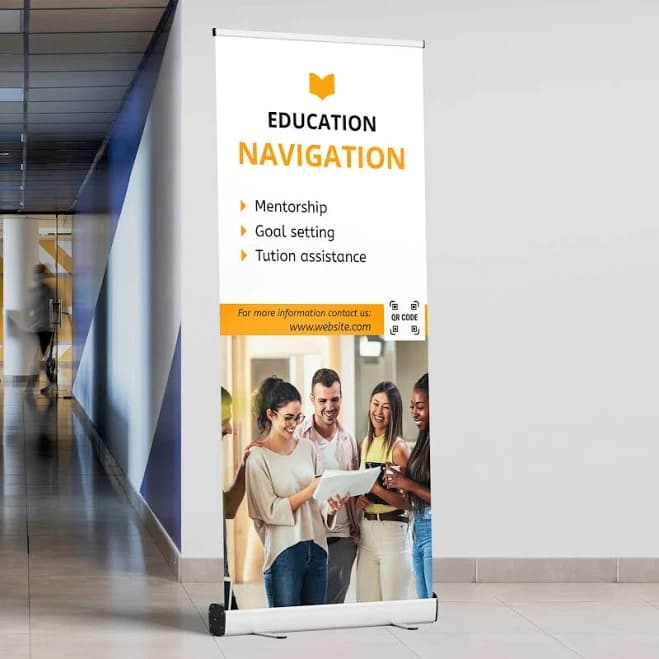 Standing Roll Up Banner