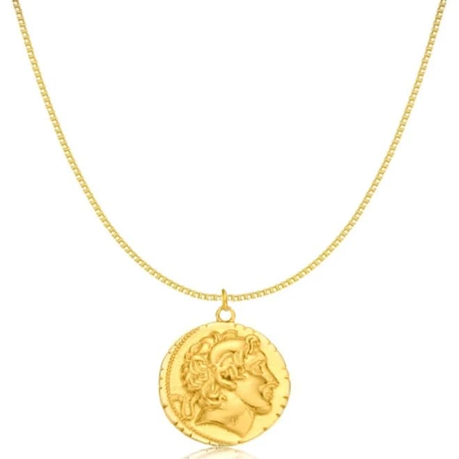 Donatello Gian Women's Medallion Coin Necklace