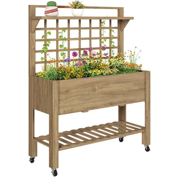 Gracie Oaks Elevated Garden Bed