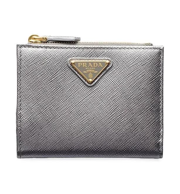 Prada Women's Saffiano Leather Triangle-Logo Wallet