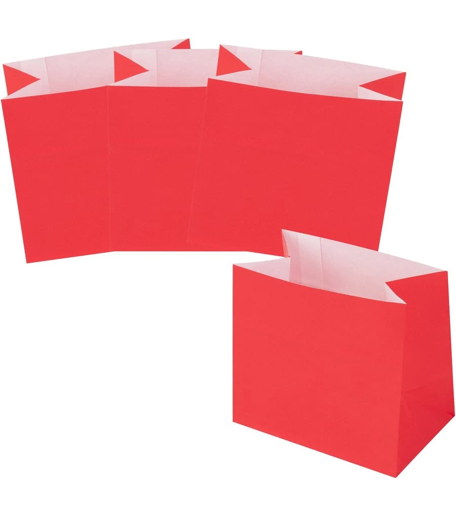 Restaurantware Bag Tek 3.9 x 2.3 x 3.8 inch Paper Bags For Snacks