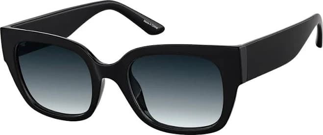 Zenni Women's Square Rx Sunglasses Plastic Full Rim Frame