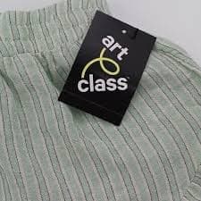 Art Class Shorts Youth Girls Size S Green Mid Rise Ruffle Striped Elastic Waist | eBay