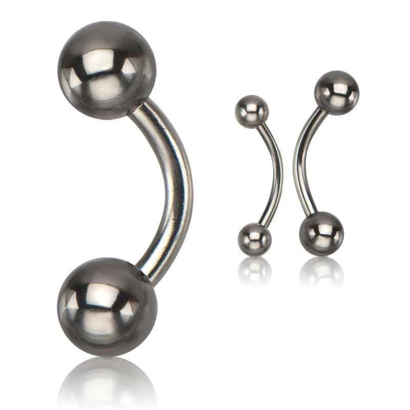 Rebel Bod 16 Gauge Curved Barbell Curves Ball Ends