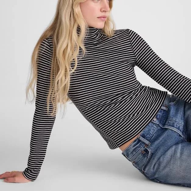 Madewell Women's Ribbed Turtleneck Tee