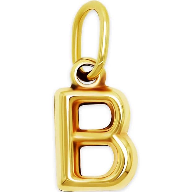 10 Karat Gold Letter B Initial Charm