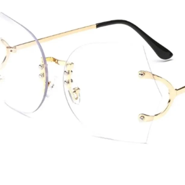 Clear Fashion Oversized Vintage Mique Glasses
