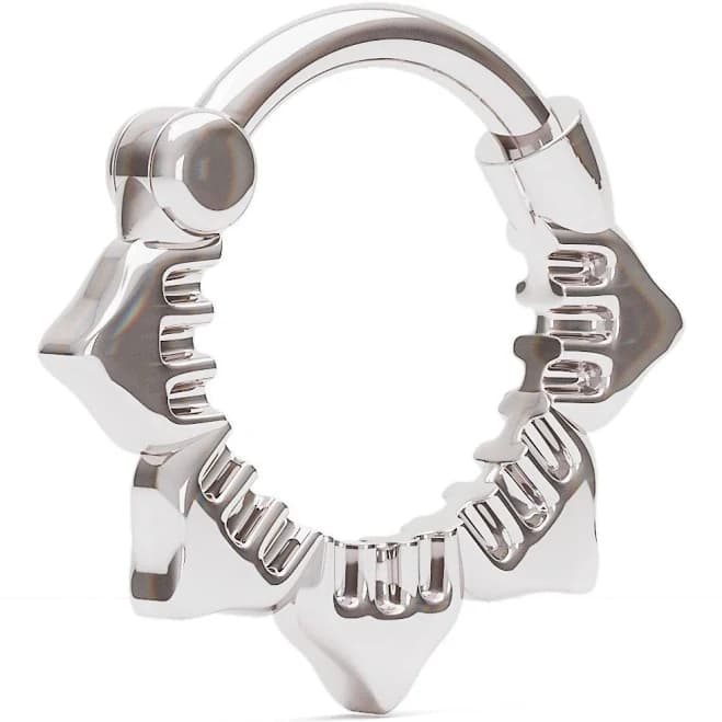 Tiny Silver Septum Clicker