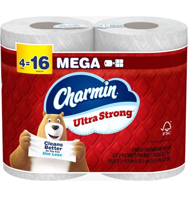 Charmin 2-Ply Mega Bathroom Tissue