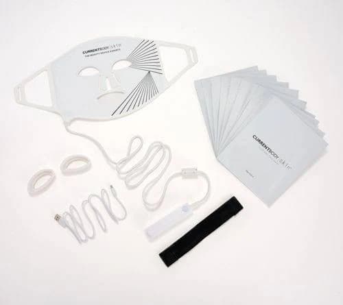 SEALED INBOX Currentbody LED Red Light Face Mask + 10 Hydrogel Masks