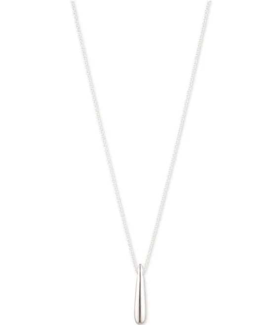 Sterling Silver Teardrop Pendant Necklace