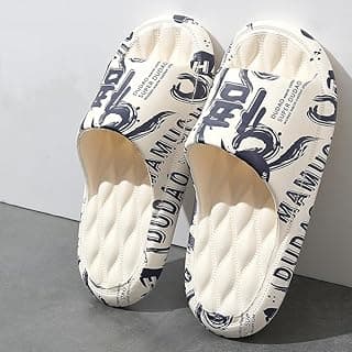 Black & White, EVA Material, Graffiti Design, Slides, Casual Wear