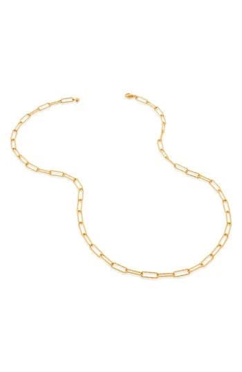 Monica Vinader Alta Textured Chain Necklace