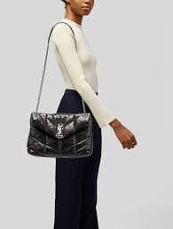 Saint Laurent Quilted LouLou - Black Shoulder Bags, Handbags - SNT392704 | The RealReal